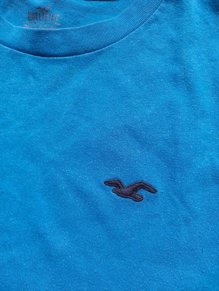 T-shirt bleu Hollister - photo numéro 2