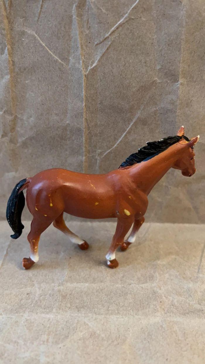 Lot de 5 figurines chevaux tissus et plastique 11cm x 2, 8cm et 6cm - photo numéro 13