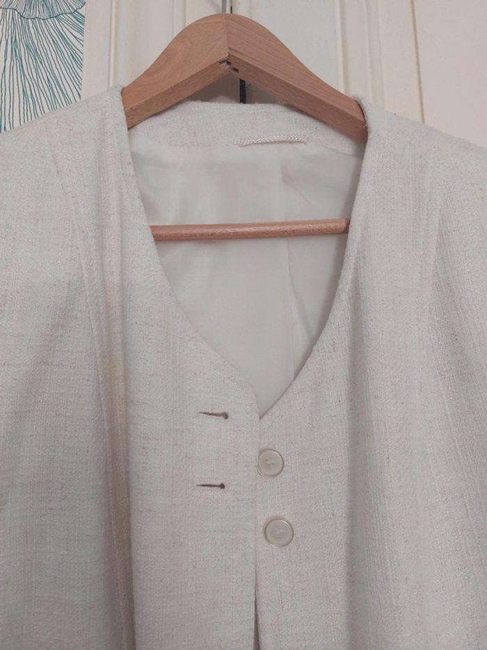 Veste Tweed blanc cassé - photo numéro 2