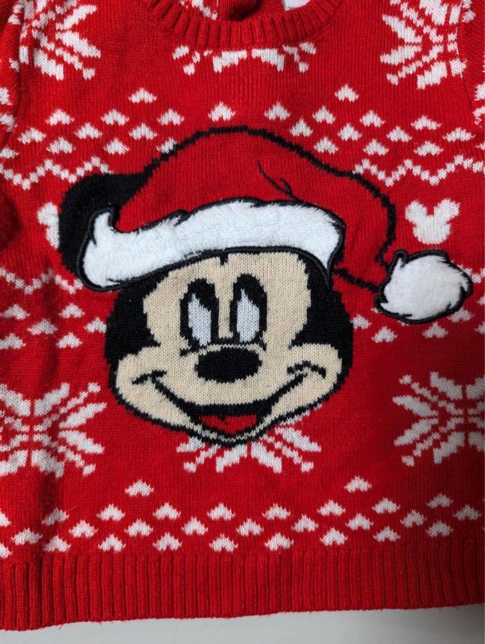 Pull de Noël Mickey 12 mois - photo numéro 3