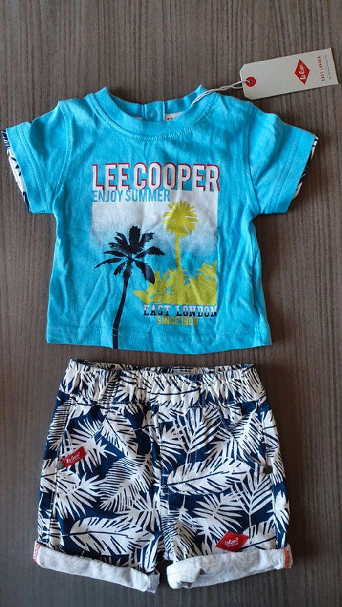 Ensemble short et tee shirt Lee Cooper 3 mois - photo numéro 1