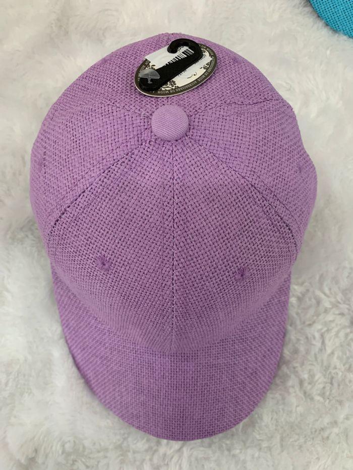 Casquette mauve parme lilas neuve et reglable super legere neuve - photo numéro 3