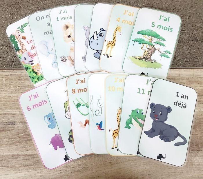 Cartes étapes Jungle pour bébé - photo numéro 3