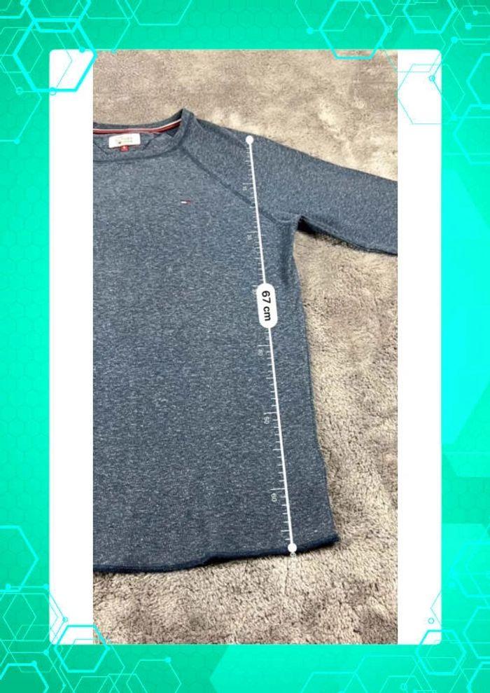 👕 Sweat Pull Tommy Hilfiger logo brodé Bleu Marine Taille S 👕 - photo numéro 3