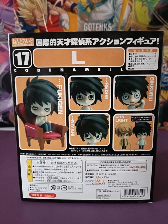 Death Note Detective L Lawliet Nendoroid 17 Scene Anime Figure Good Smile - photo numéro 3