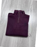 👕 Half Zip, Quart Zip, sweat col roulé à fermeture Ralph Lauren Bordeaux Taille S 👕