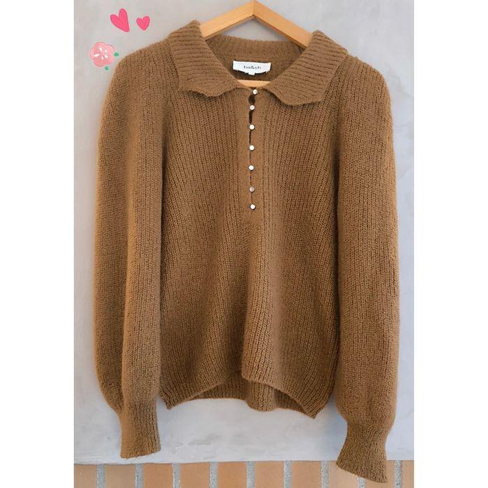 🤎 Pull oversize Mohair Ba&sh noisette 36/38/40 🤎 - photo numéro 1