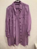 Veste longue en Jeans violet