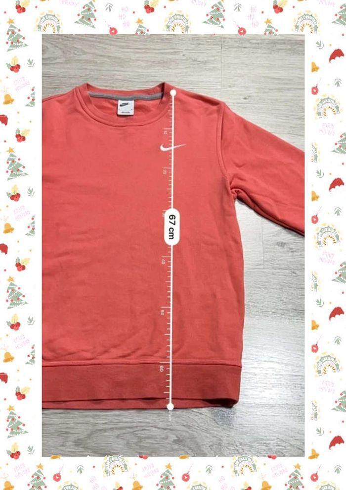 👕 Sweat à capuche Nike logo brodé Rose Taille S 👕 - photo numéro 3