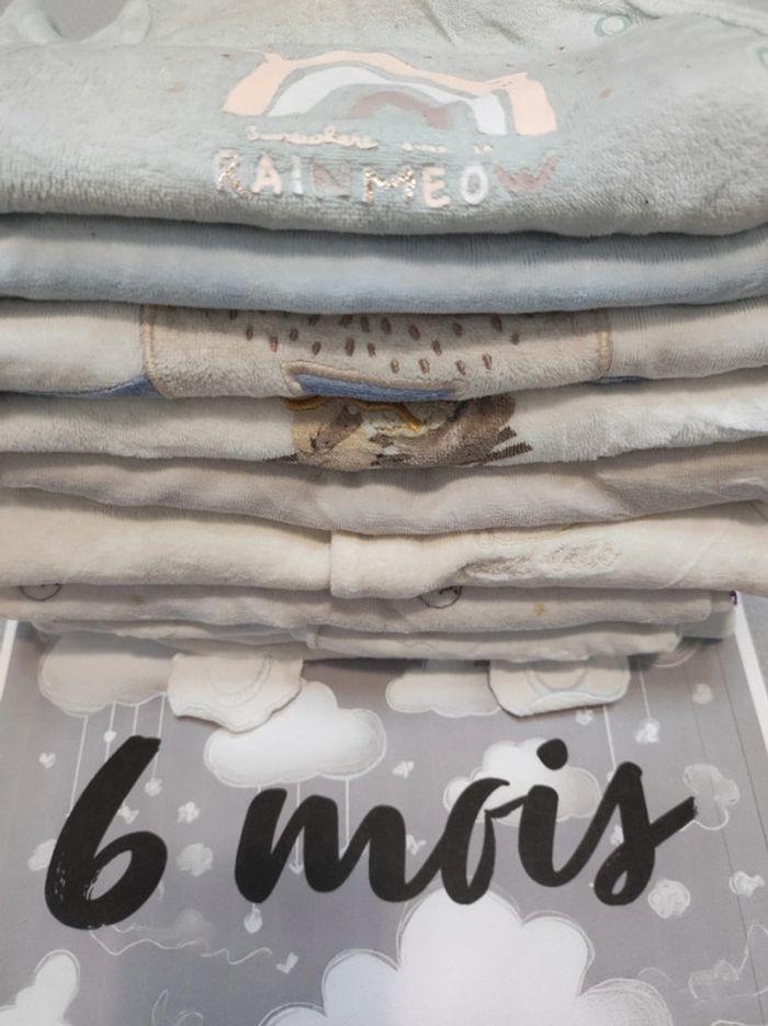 Lot de 9 pyjamas velours pastels - photo numéro 2