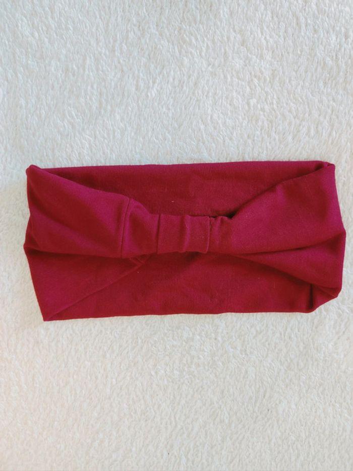 👑 Bandeau rouge bordeaux