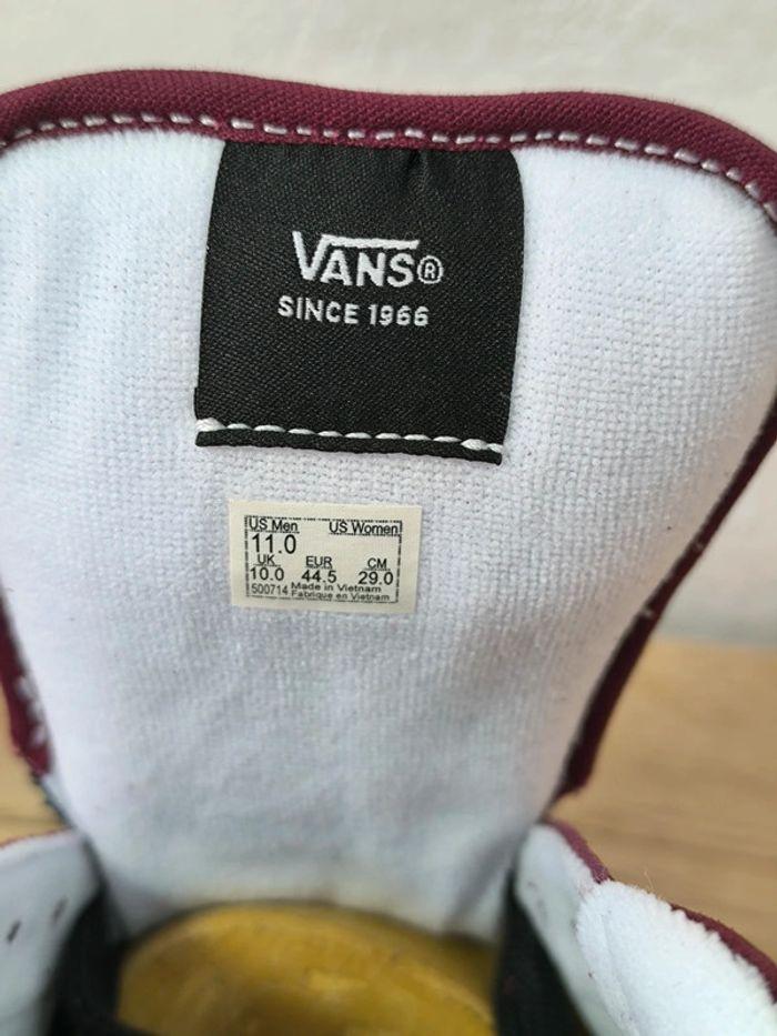 Baskets Vans knu old skool bordeaux pointure 44.5 neuves avec boîte d'origine - photo numéro 9