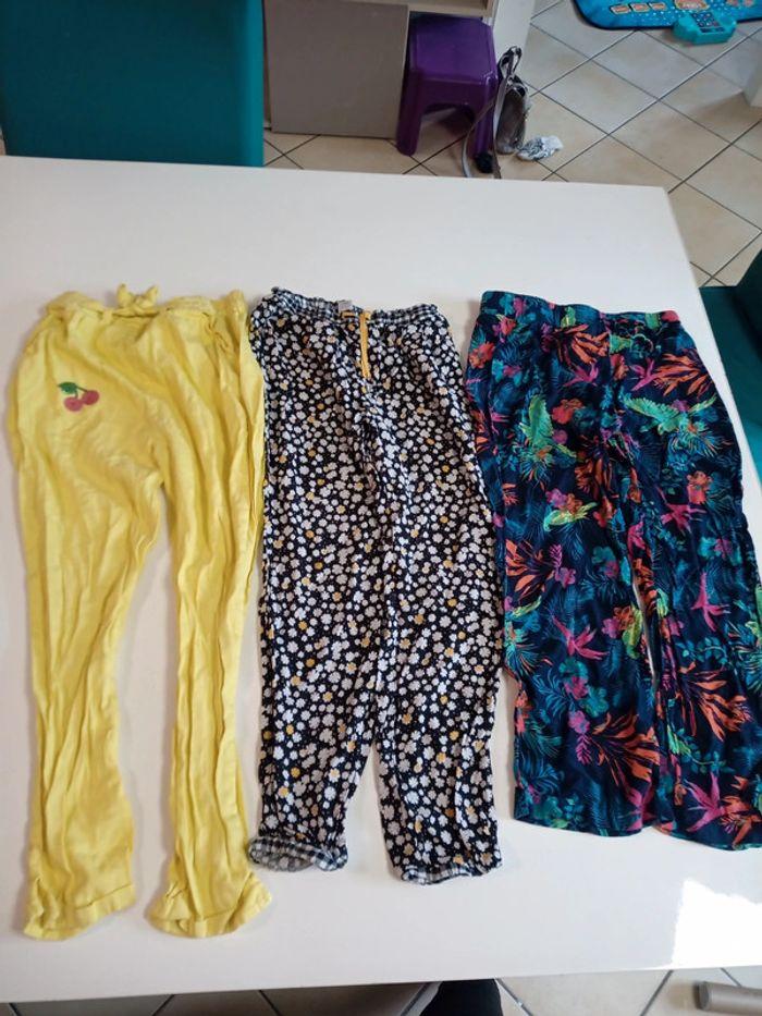 Lot de 3 pantalons fluides fille 10 ans tbe - photo numéro 1