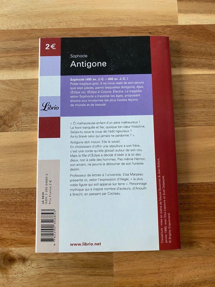 Livre Antigone - Sophocle - photo numéro 2