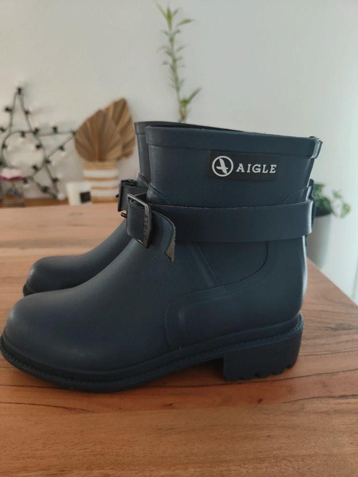 Bottines bleu marine Aigle neuves - photo numéro 1