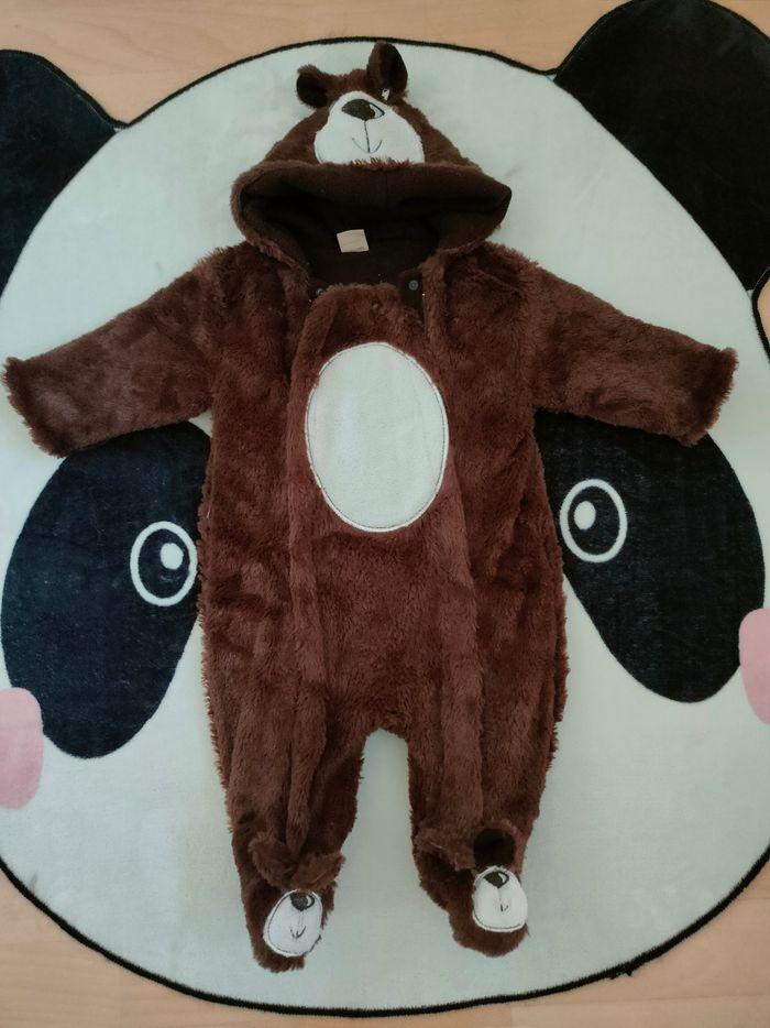 Combinaison bébé chaude ours 🐻 taille 6 mois neuve - photo numéro 2