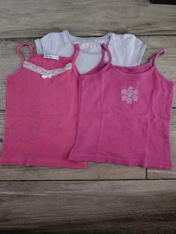 Lot de 3 t shirts été fille 6 ans - photo numéro 1