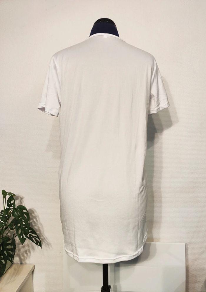 Robe t-shirt long blanc S - Neuve - photo numéro 2