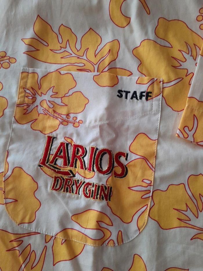 Chemise Publicitaire  / Larios Dry Gin / Brodée / Taille XL - photo numéro 3