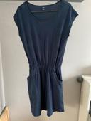 Robe manches courtes bleue marine