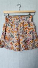 Short fleuri en lin