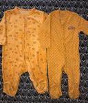 Lot de 2 pyjamas 1 pièces bébé garçon taille 6 mois !