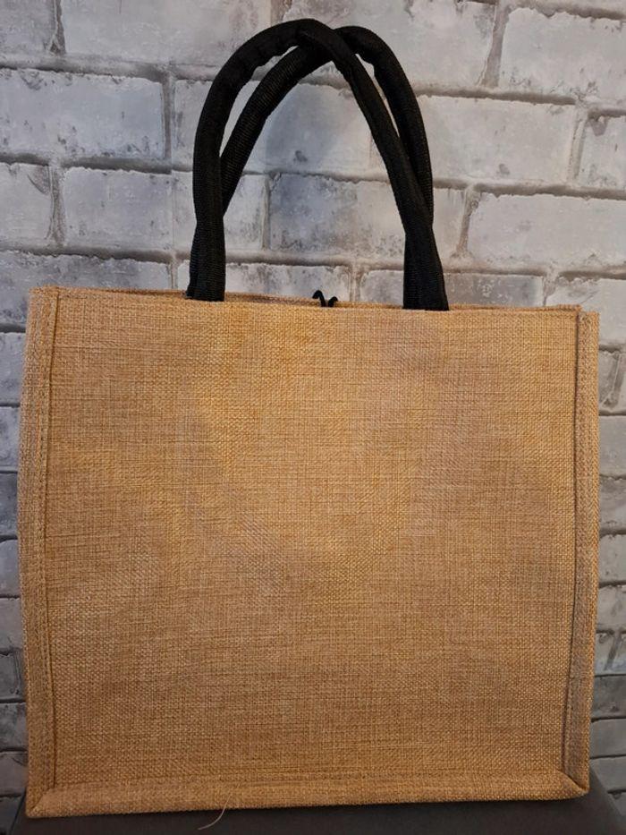 Sac en toile de jute "Hello weekend" - photo numéro 3