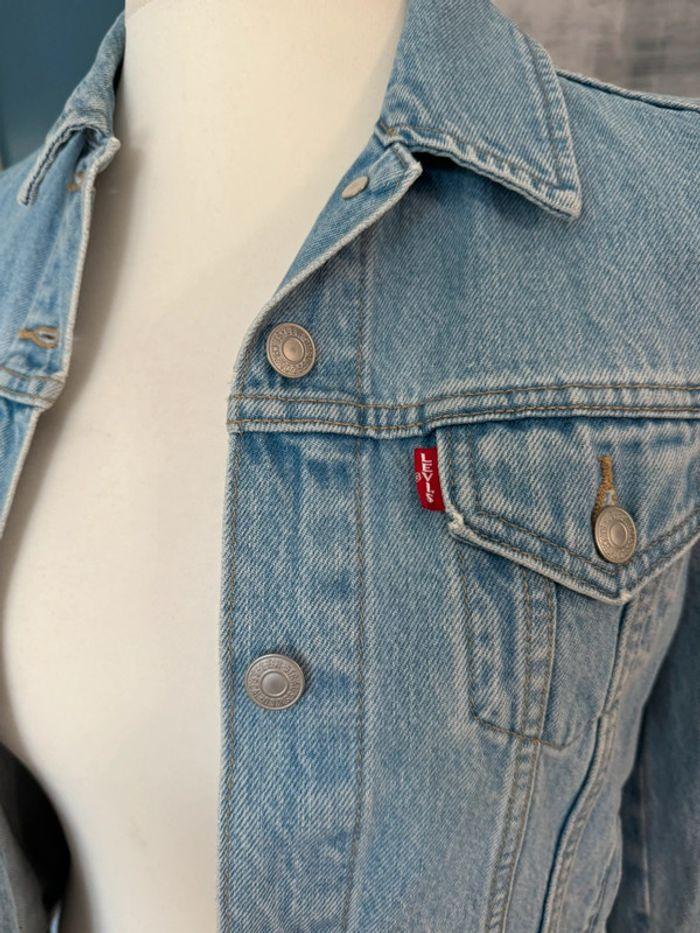 Veste en jeans Levis broderies manches Taille XS - photo numéro 8