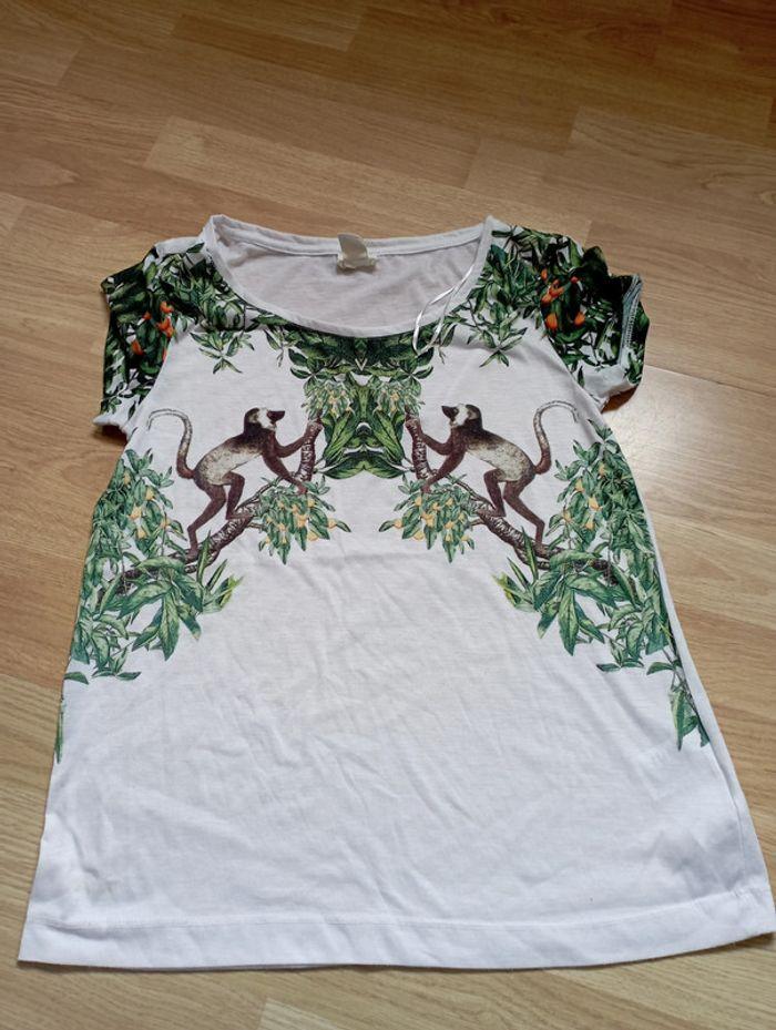 T-shirt manches courtes motif tropical H&M 34 - photo numéro 1