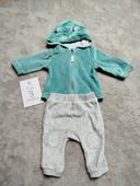 Ensemble jogging "velours" 3 mois (60cm)