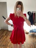 Robe courte rouge