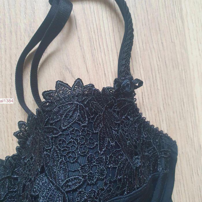 Soutien gorge noir dentelle coque fine armature - Allande - Taille 85B - photo numéro 3