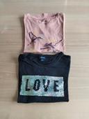 Lot 2 t-shirts Kiabi 4 ans