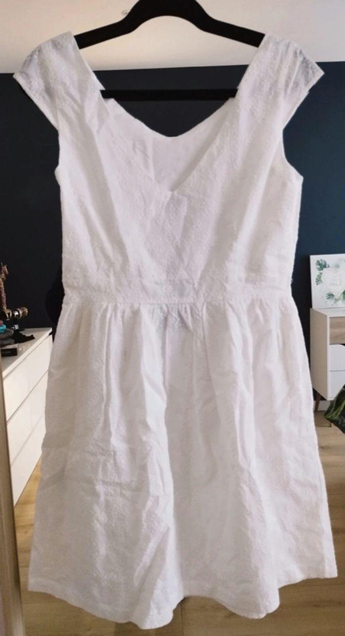 Robe 👗 blanche femme broderie anglaise taille S Sergent Major - photo numéro 2