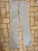 Pantalon beige droit made in France