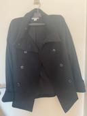 Manteau femme court noir taille 36 H&M