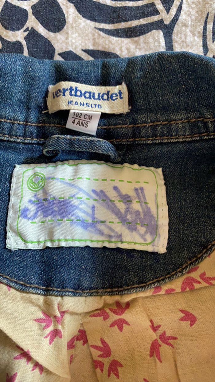 Veste jean dans manche 4 ans - photo numéro 3