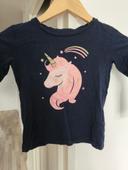 T-shirt manches longues licorne