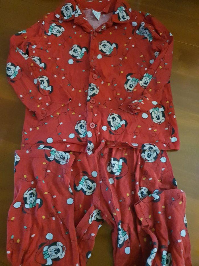 Pyjama Noël deux pièces fille Minnie disney - photo numéro 1