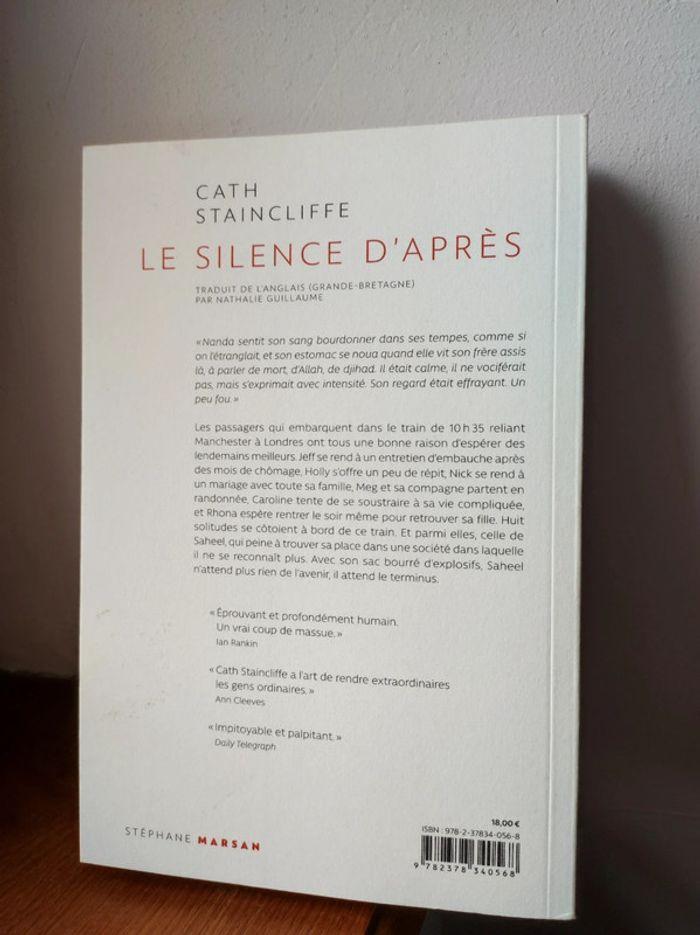 Livre "le silence d'après" de Cath staincliffe - photo numéro 2