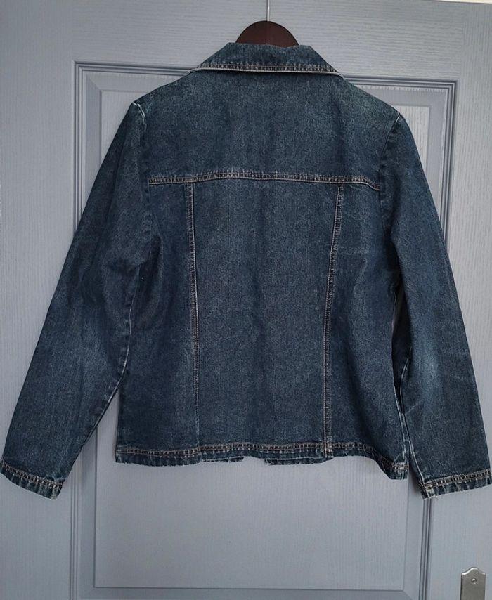 Veste en jean bleue foncée Camaïeu Taille 42 - photo numéro 11