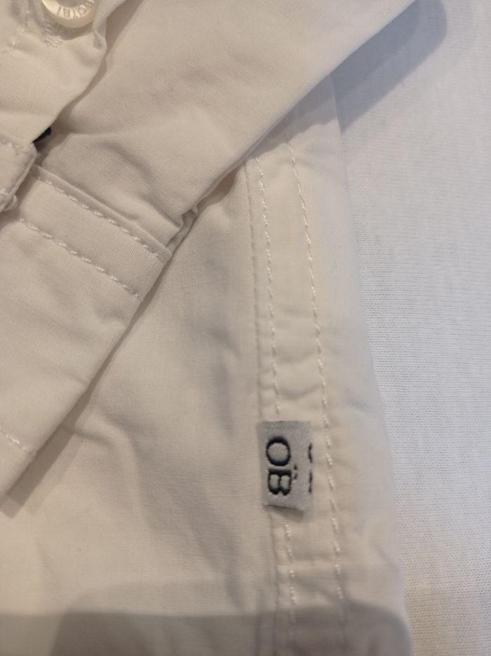 Chemise neuve blanche obaibi/Okaïdi 24 mois garçon - photo numéro 4