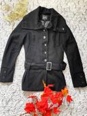 Manteau noir STRADIVARIUS M/38