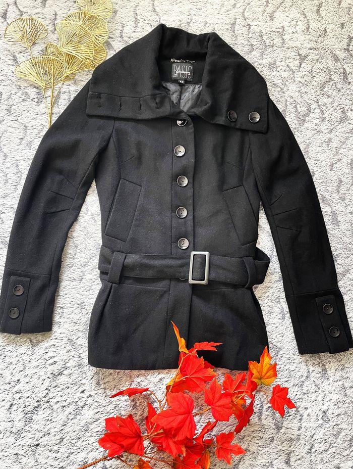 Manteau noir STRADIVARIUS M/38 - photo numéro 1