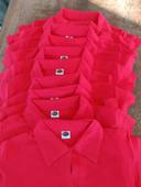 Lot de 10 polos  femme neufs rouges