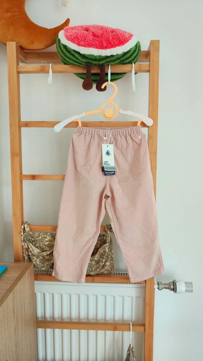 Pantalon velours fin rose 36 mois - photo numéro 1