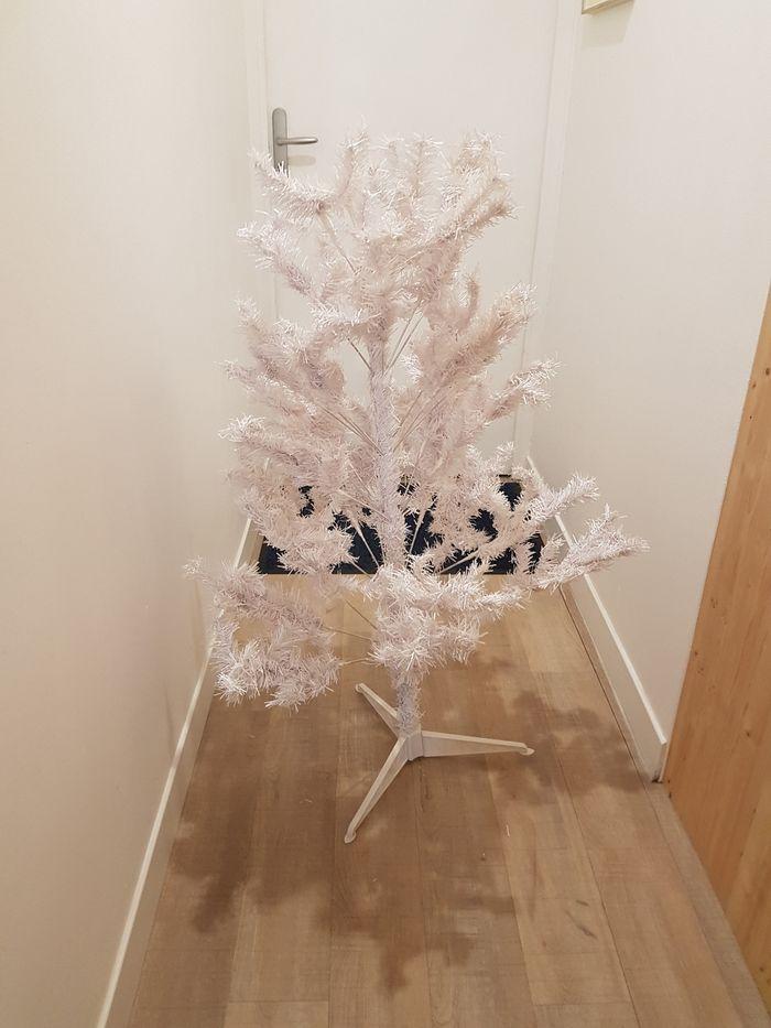 Sapin de noël synthétique blanc - photo numéro 3