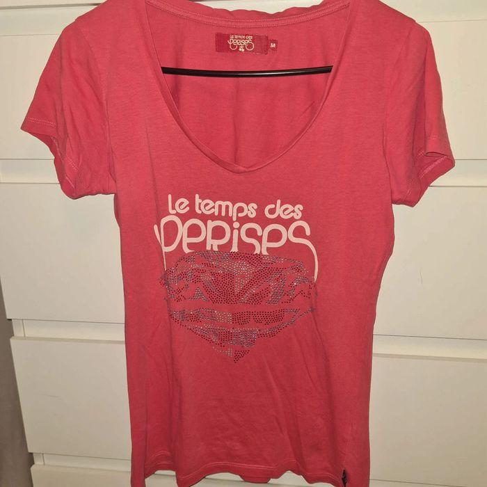 Tee shirt rose Le temps des cerises femme t 38 - photo numéro 1