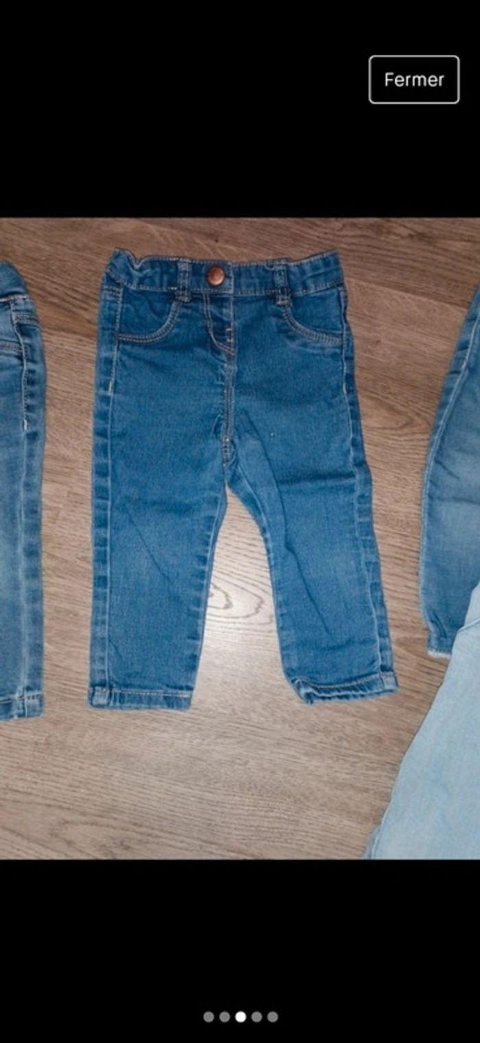 Lot de 4 jeans 12 mois - photo numéro 3