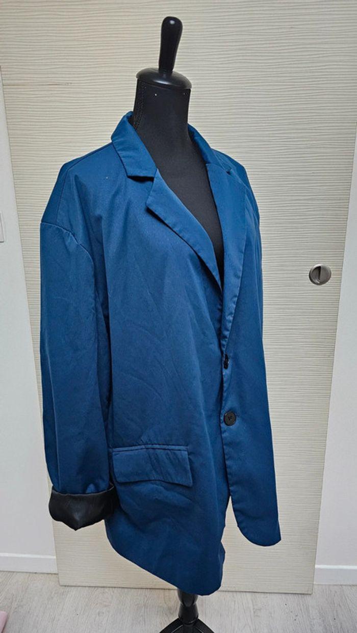 Veste blazer bleu nuit Shein - photo numéro 3